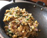 A picture of step 1 of Potato and fenugreek leaves paratha.