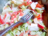 Ensalada César de fruta y verdura