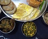 A picture of step 2 of Kaju Puranpoli "Maharastian thali".