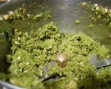 A picture of step 1 of Amaranth Puri.