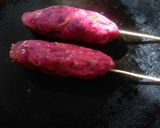 A picture of step 3 of Beetroot kebabs.