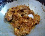 A picture of step 9 of Kosha Mangsho.