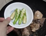 A picture of step 3 of Milky karahi.