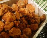 A picture of step 4 of Breaded pork chop, shrimp and mushrooms.
