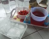 Foto langkah ke 1 dari resep Es Pink Lava Stroberi.