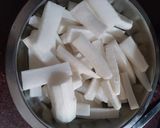 A picture of step 1 of Radish pickle.
