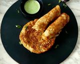 A picture of step 4 of CholaDal Pancakes.