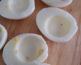 Huevos rellenos. Spanish Stuffed eggs recipe step 1 photo
