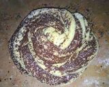 A picture of step 7 of Chocolate pawri (donut bread).