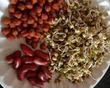 A picture of step 1 of High protein crispy tasty paneer sprouts tikki.