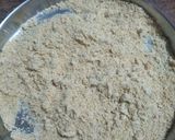 A picture of step 3 of Mawa Gulab Jamun from left over ghee residue.