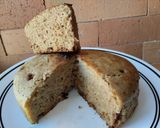 A picture of step 6 of Eggless Milk Sponge Cake with Strawberries.