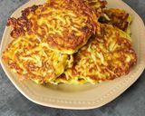 Une image de l'étape 8 de Galettes courgettes riz.