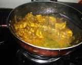 A picture of step 1 of Kerala spicy chicken fry.