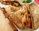 A picture of step 9 of Chicken wraps.