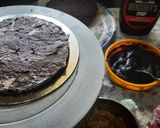A picture of step 9 of Black forest cake stuff California crunchy walnuts cake.