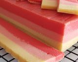A picture of step 6 of Pink Cream Cheese Layer Cake.