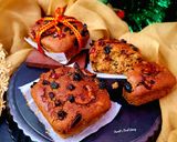 A picture of step 7 of Christmas Fruit Cake Muffins, Eggless.
