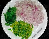 A picture of step 2 of Pithala and Bhakri.