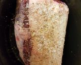 A picture of step 1 of My Slow Cooked Beef in a little spicy mix with a lovely Sauce.