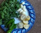 A picture of step 1 of Green chutney.