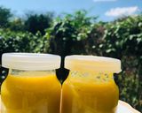 Hình bước làm 1 của món Sữa yến mạch- xoài
