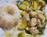 Foto del paso 4 de la receta: Pierna de cerdo en salsa verde con calabaza, brócoli y espinaca