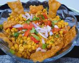 A picture of step 4 of Spicy papri chana dal chat.