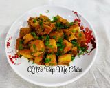 Hình bước làm 2 của món Đậu hũ rim nước tương(món chay)