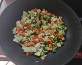 A picture of step 3 of Healthy wheat-rice pullav without onion and garlic.
