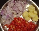 A picture of step 1 of Mixed veg curry.