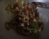 Foto langkah ke 4 dari resep 50. Tumis daun kembang kol with ati sapi+tetelan sapi.