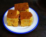 A picture of step 6 of Moist Eggless Carrot Cake.