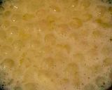 A picture of step 4 of Sabudana jaggery kheer.