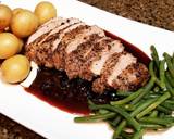 Black Pepper Crusted Pork Tenderloin With Black Cherry Reduction recipe step 6 photo
