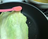 A picture of step 5 of Baechu Buchimgae (Napa Cabbage Pancakes).