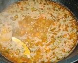 A picture of step 6 of Slurry meatballs with garlic fried spaghetti.