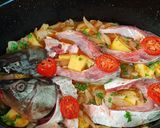 A picture of step 1 of Fish (Baked Carp with Potatoes and Onions) 🧜♂️.