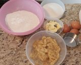 Foto del paso 1 de la receta: Torta de cambur y manzana