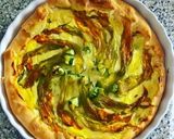 Pas rețetă Tartă sărată cu ricotta și flori de zucchine 3 fotografie