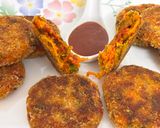 A picture of step 17 of Crispy Turai (Ridge Gourd) Cutlets – Nutritious | Kid-friendly | Packed with Pantry Staples.