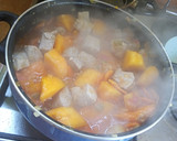 Foto del paso 1 de la receta: Carne de cerdo guisada con calabaza a mi manera😍😋