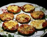 A picture of step 10 of Zucchini Mini Pizzas with Ham and Manchego Cheese 🌱🍕.