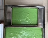 Foto langkah ke 4 dari resep Ogura Pandan Lembut Moist Cake Anti Gagal.
