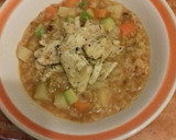 Foto del paso 5 de la receta: Sopa fácil. para mamá, verduras, pollo y pasta
