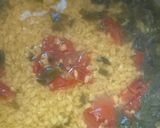 A picture of step 3 of Spinach dal.
