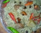 A picture of step 12 of Afghani palaou.