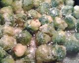 A picture of step 4 of Brussel sprouts and fenugreek in butter.