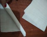 Foto langkah ke 2 dari resep Es stick Pangsit Goreng Coklat.