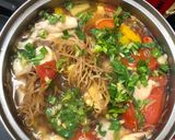 Hình bước làm 2 của món Canh chua bắp chuối